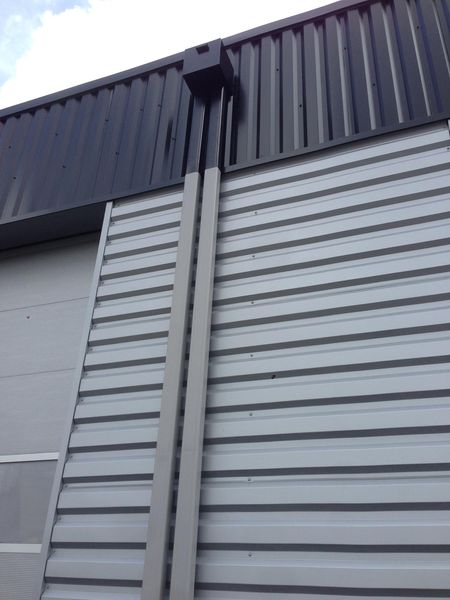 Réalisation AUB'ALU – évacuation eaux pluviales aluminium